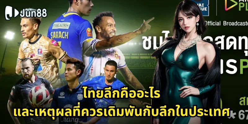 ไทยลีก Jun88 - เดิมพันฟุตบอลไทยง่ายๆ ได้เงินจริง 1 ไทยลีกคืออะไร และเหตุผลที่ควรเดิมพันกับลีกในประเทศ